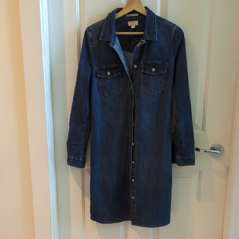 Esprit Blue Long Sleeve Dress